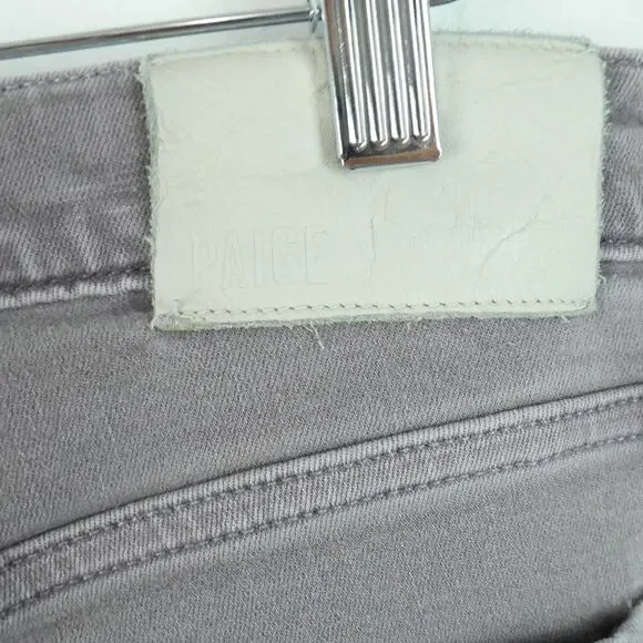 Paige Jeans Mens 32 Gray Lennox Slim Tapered 33 x 27 Actual Stretch Indie Sleaze - Picture 8 of 11